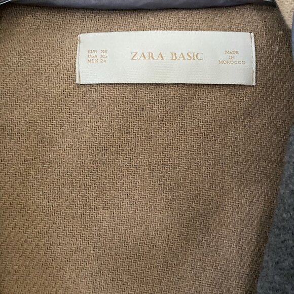 Zara Basic Hooded Wool Coat - Picture 4 of 4